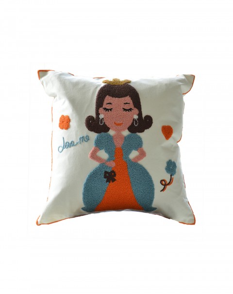 American idyllic high-end sofa embroidery pillow head cushion cover living room home small fresh thickened cotton pillow