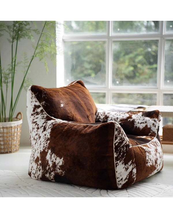 COZOYO Faux fur cowhide Bean Bag Chair for Adults,...