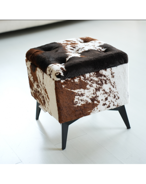 COZOYO Nordic modern seat step foot stool cowhide ...